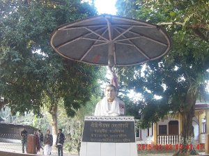 Outside one of the sastra majuli