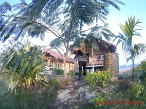 Yagdarsil cottage at kalambari Outside view of yagdarsil cottage at kalambari in Majuli