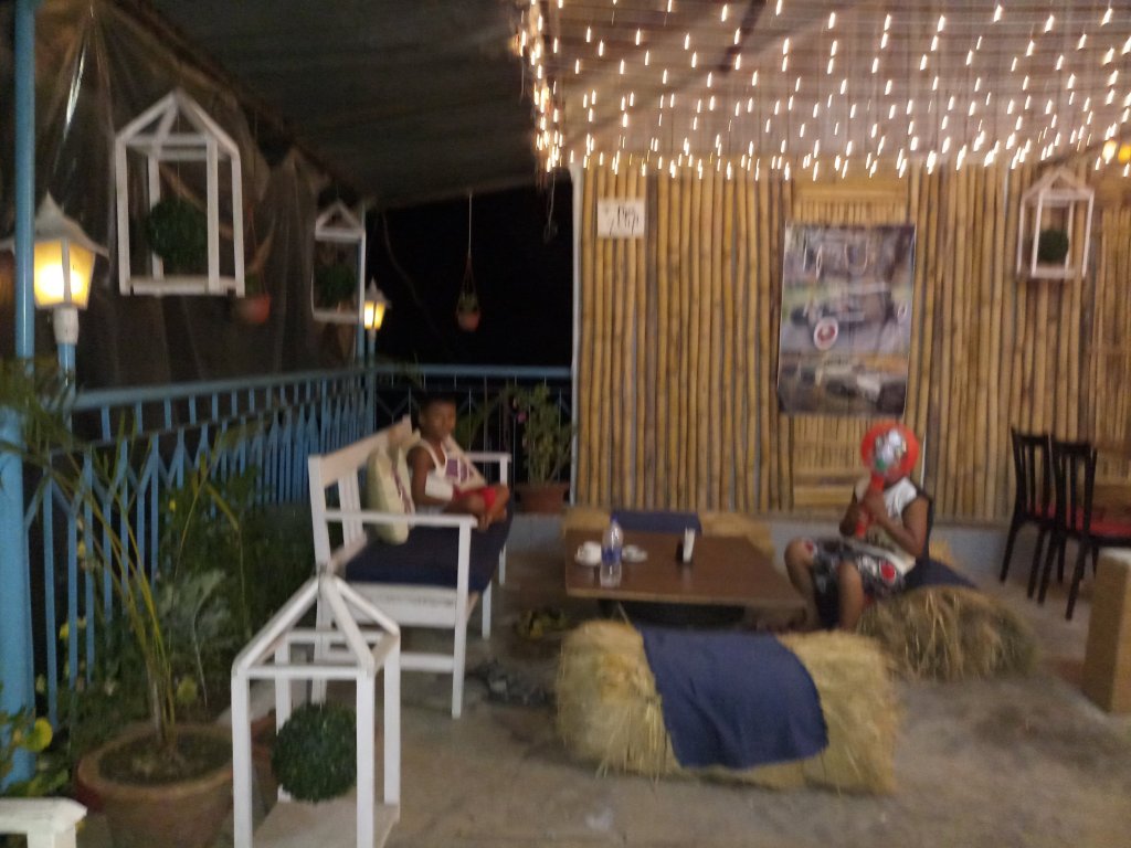 Kids sitting at white bark homestay cafeteria